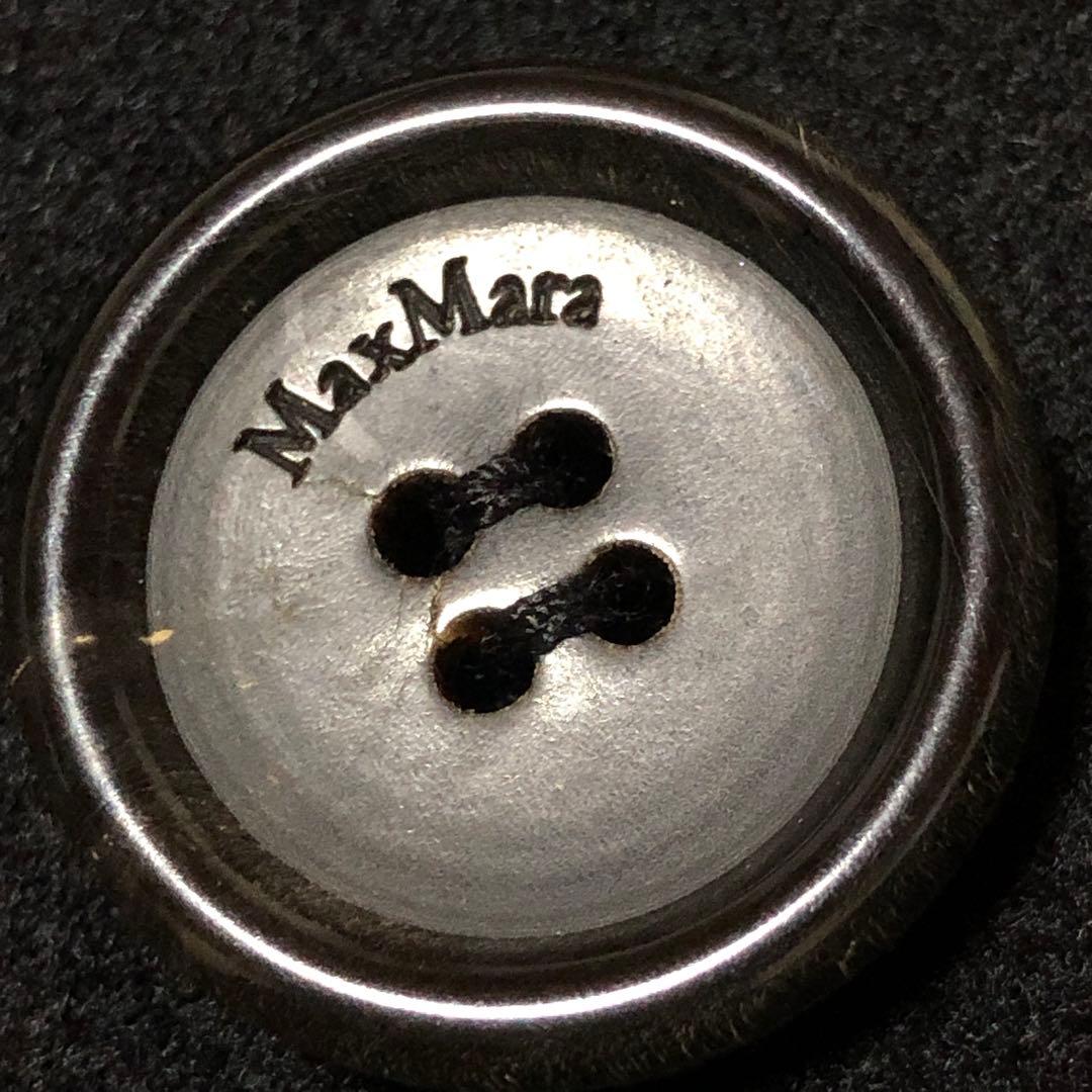 新品未使用　白タグ　マックスマーラ　チェスターコート　ラナ　カシミヤ　黒　40