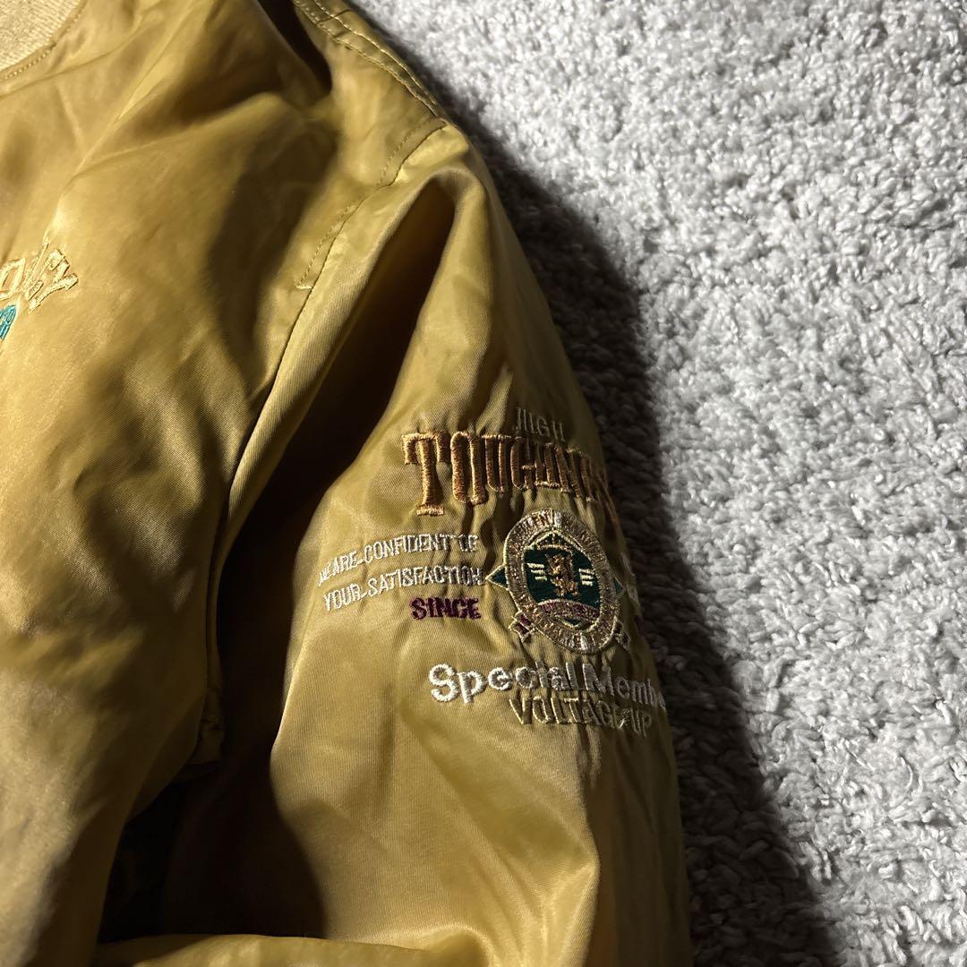 ヴィンテージ　フライトジャケット　MA1 刺繍デザイン　ユニセックス　90s