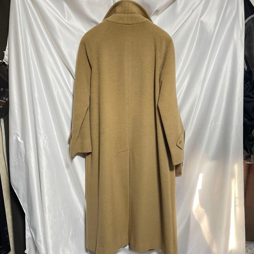 Burberry コート　プローサム　ステンカラー　ウール　裏地ロゴ　キャメル