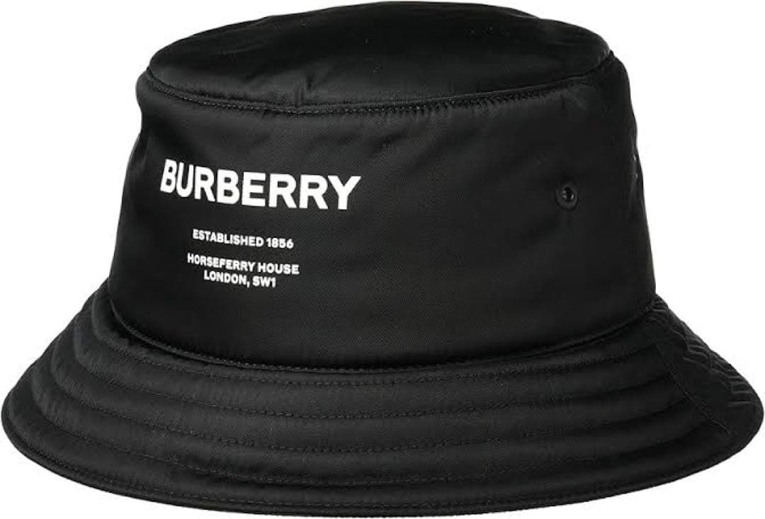 大*民様 BURBERRY バケットハット ブラック M バーバリー　バケハ