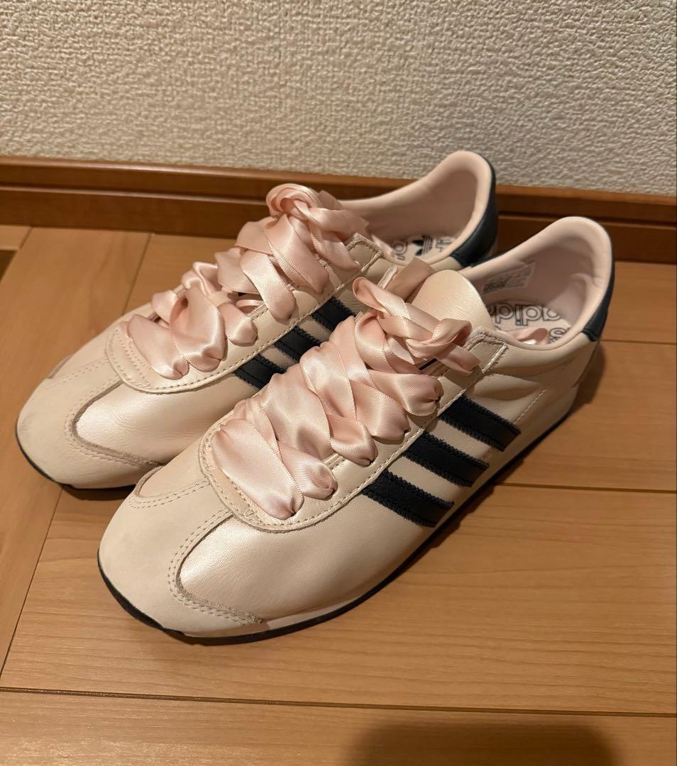 adidas country OG カントリー ピンク リボン スニーカー