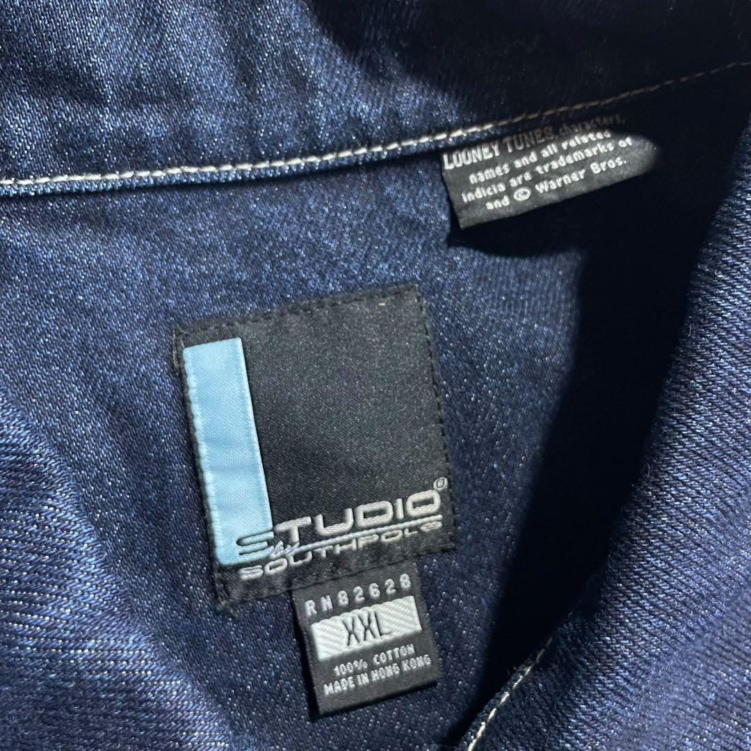 スタジオバイサウスポール デニムジャケット ルーニーテューンズ 90s y2k