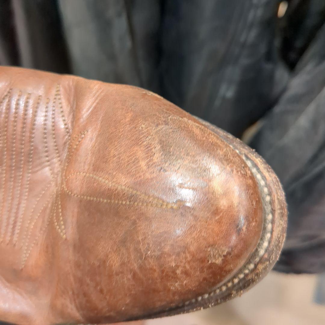 木村拓哉着用 USA古着 ウエスタンブーツ ブラウン刺繍入り