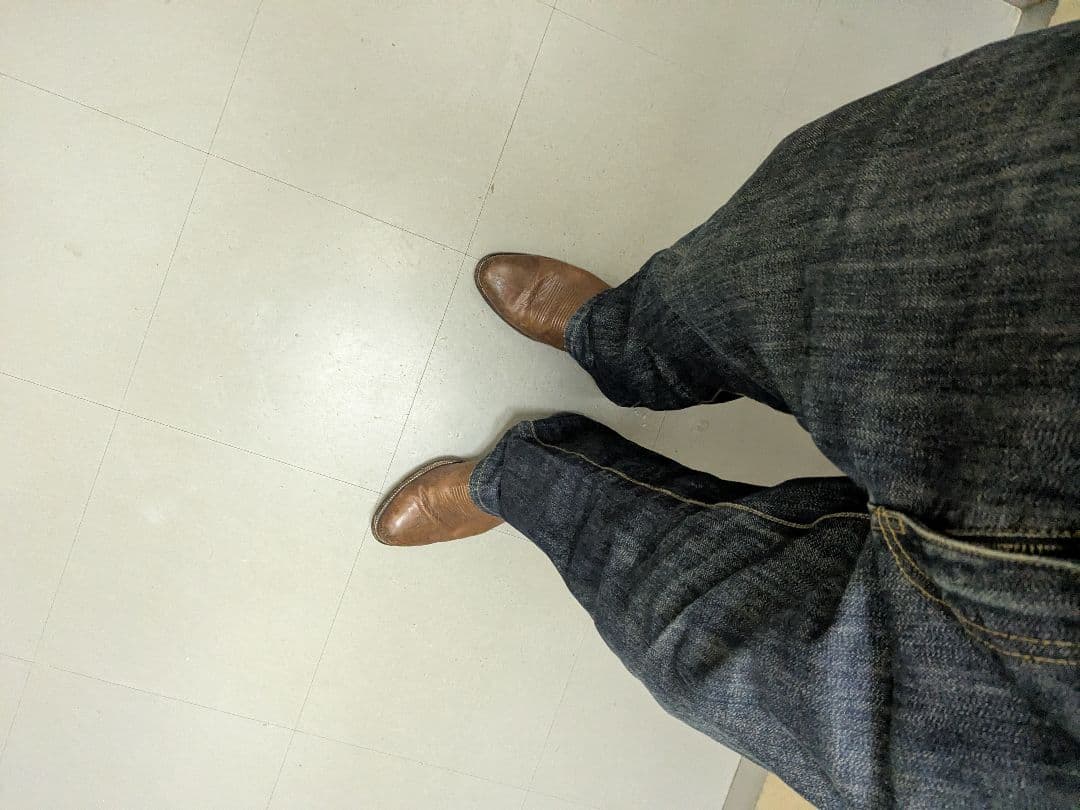 木村拓哉着用 USA古着 ウエスタンブーツ ブラウン刺繍入り