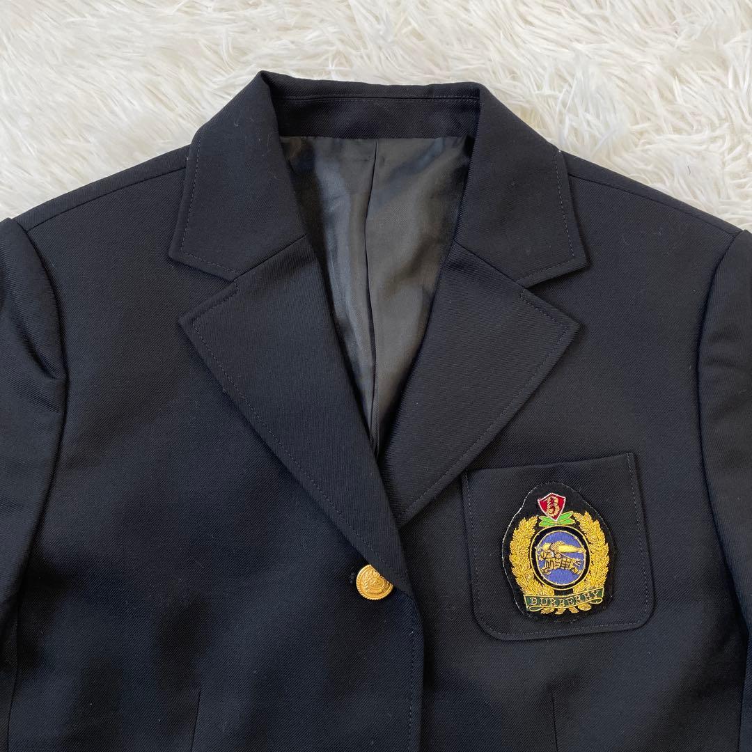 BURBERRY LONDON バーバリーロンドン エンブレム 紺ブレ 160A