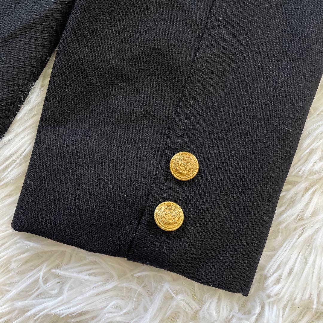 BURBERRY LONDON バーバリーロンドン エンブレム 紺ブレ 160A