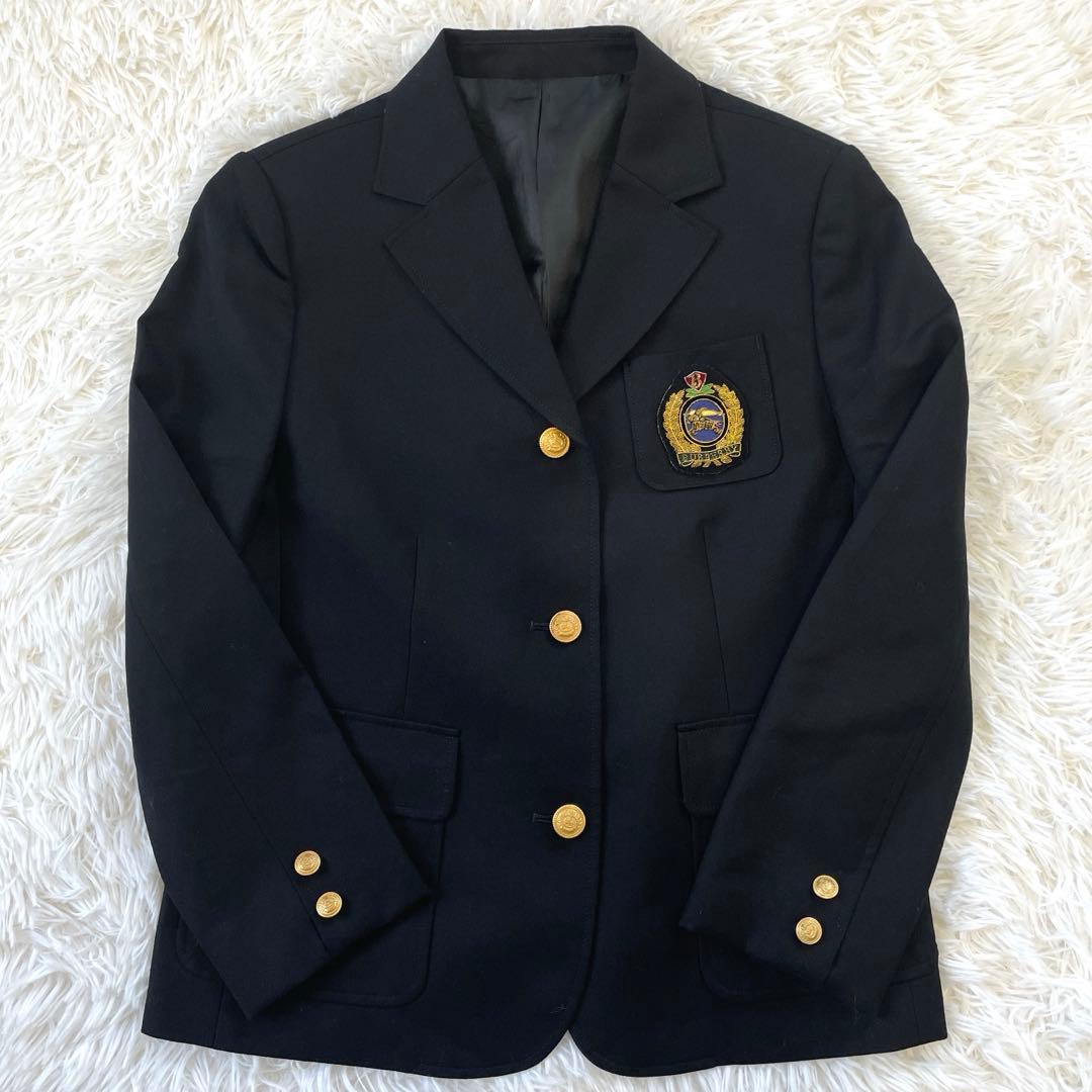 BURBERRY LONDON バーバリーロンドン エンブレム 紺ブレ 160A