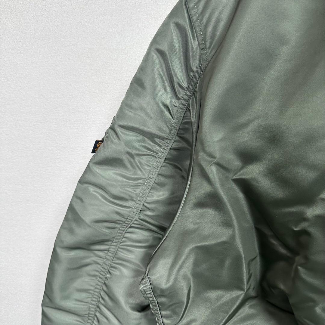 美品 XL alpha MA1 MA-1 アメカジ バイカー カーキ