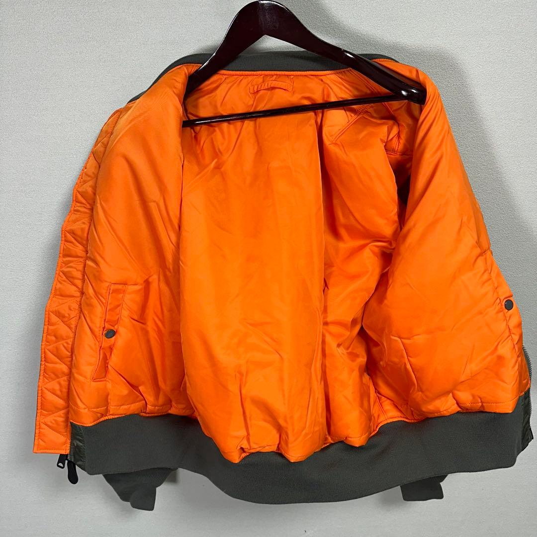 美品 XL alpha MA1 MA-1 アメカジ バイカー カーキ