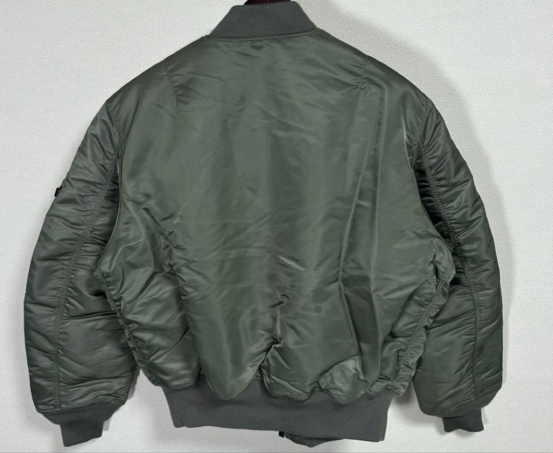 美品 XL alpha MA1 MA-1 アメカジ バイカー カーキ