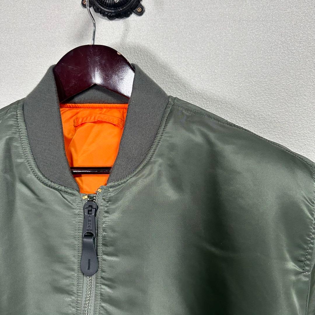 美品 XL alpha MA1 MA-1 アメカジ バイカー カーキ