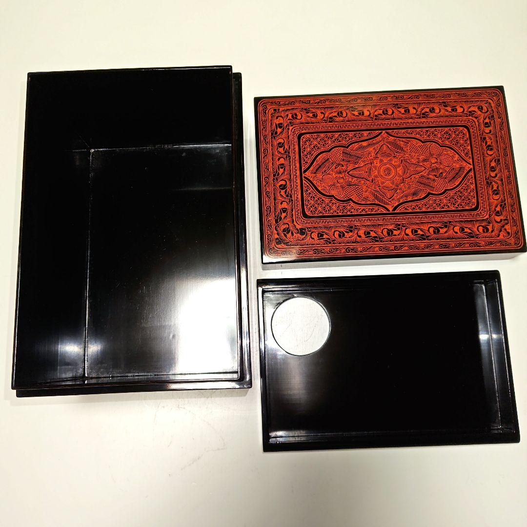 茶道具　きんま唐草文茶箱