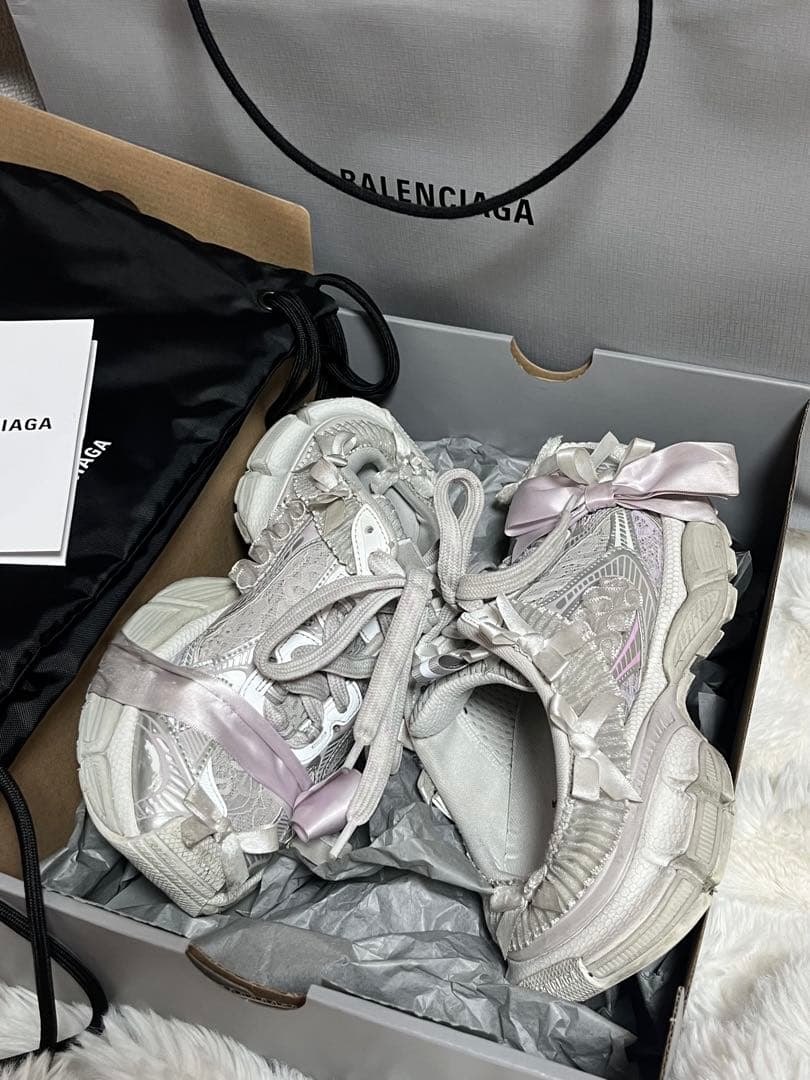 え*ん様 BALENCIAGA バレンシアガ 3xl レース ミュール スニーカ