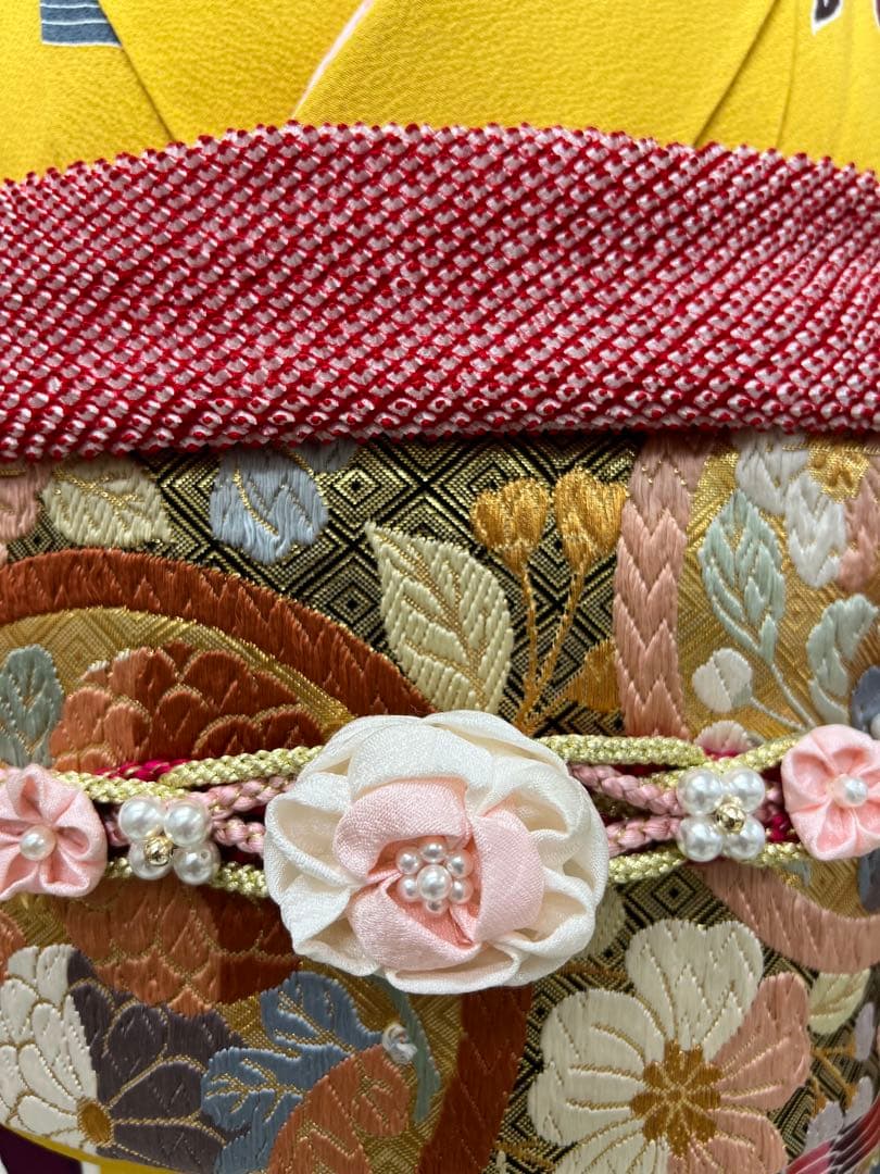 紅型染め　振り袖　フルセット　別誂長襦袢　成人式　美品　佐賀錦本唐織　753