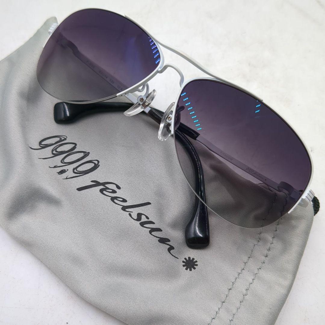 999.9 titanium　サングラス　f-03S