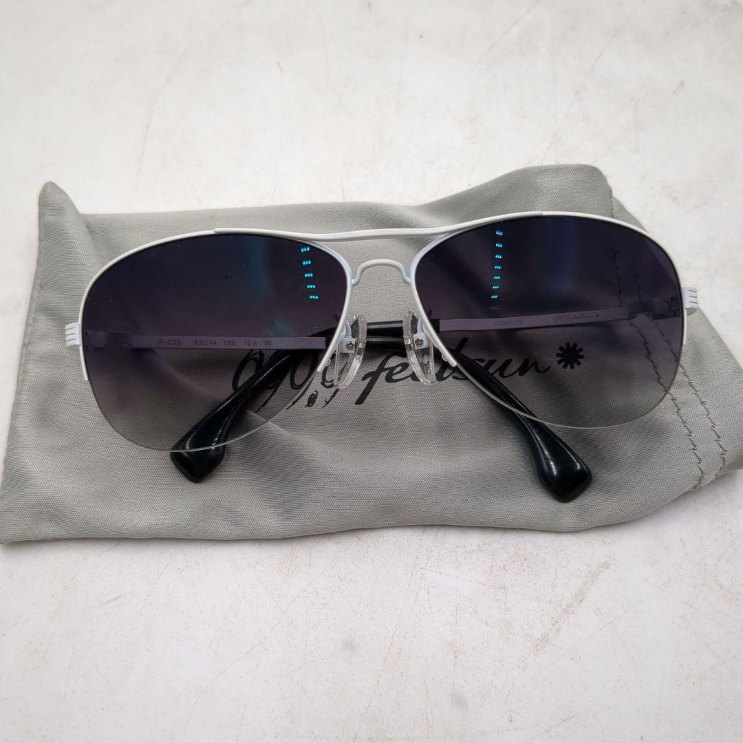 999.9 titanium　サングラス　f-03S