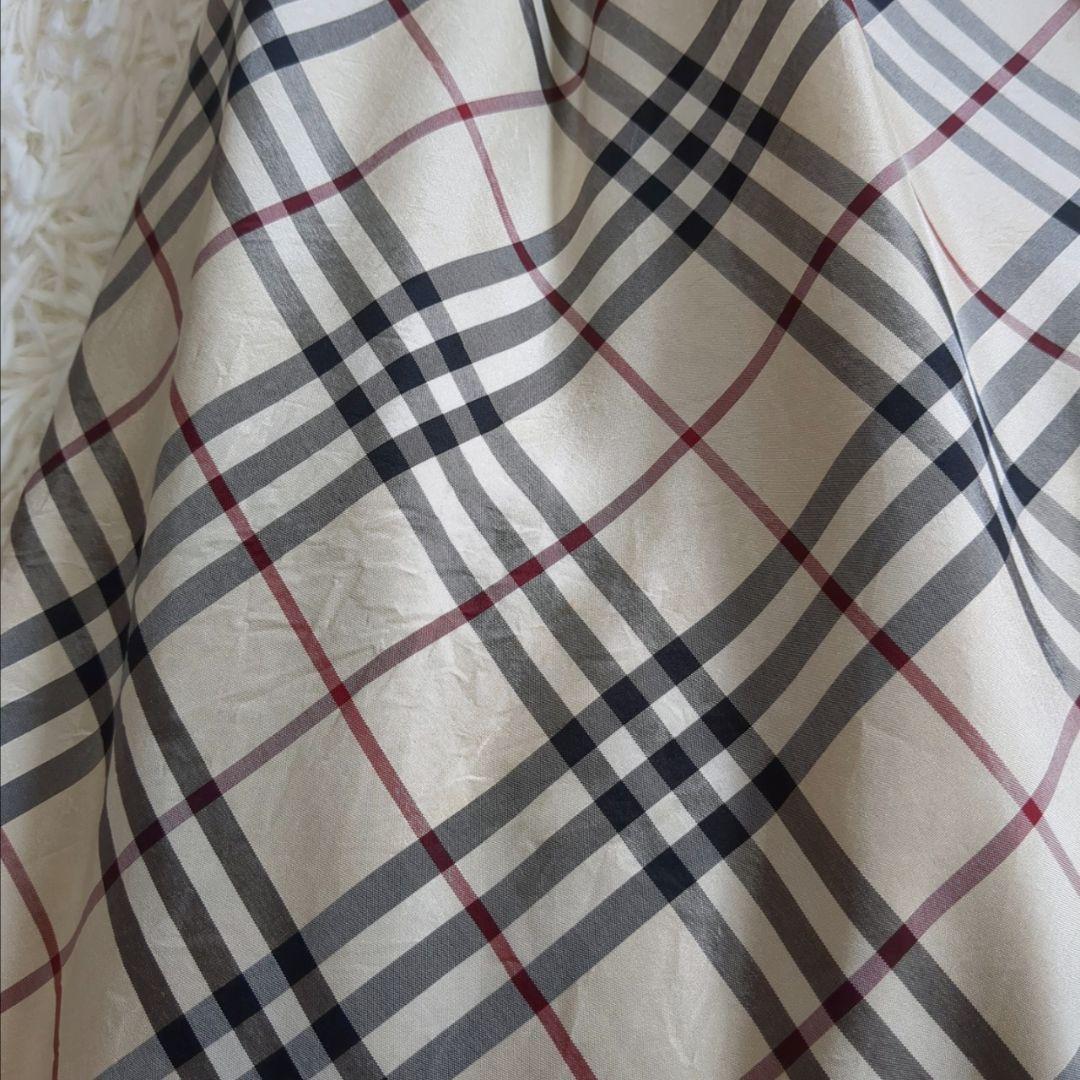 専用 極美品✨バーバリーロンドン ノースリーブワンピース ノバチェック シルク混