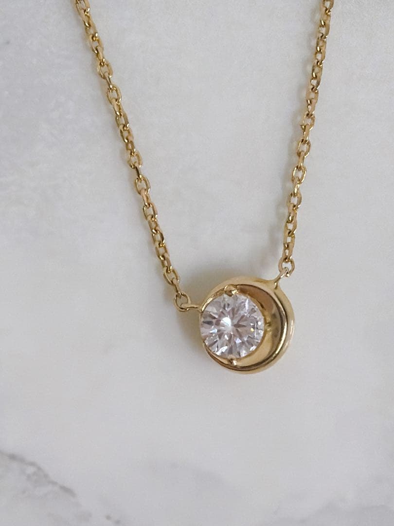 STARJEWELRYスタージュエリーK18ネックレス MOON SETTING