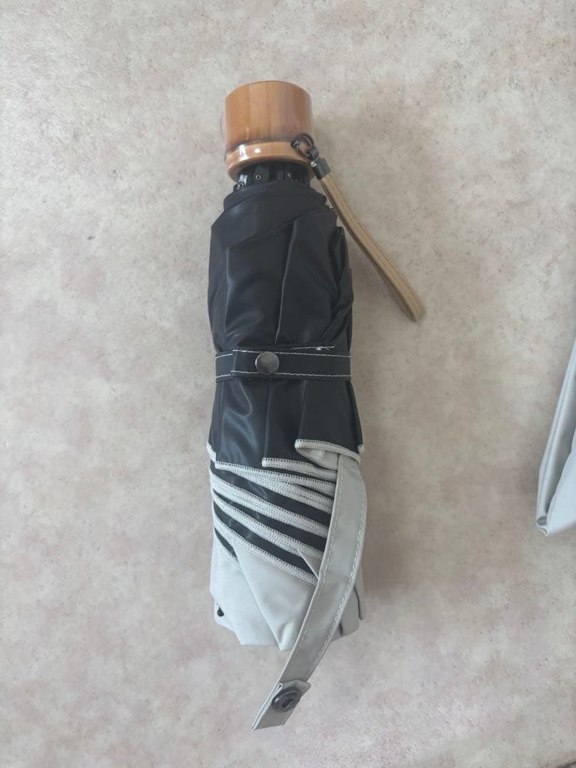 芦屋ロサブラン 2段折りプレーンライトグレージュ