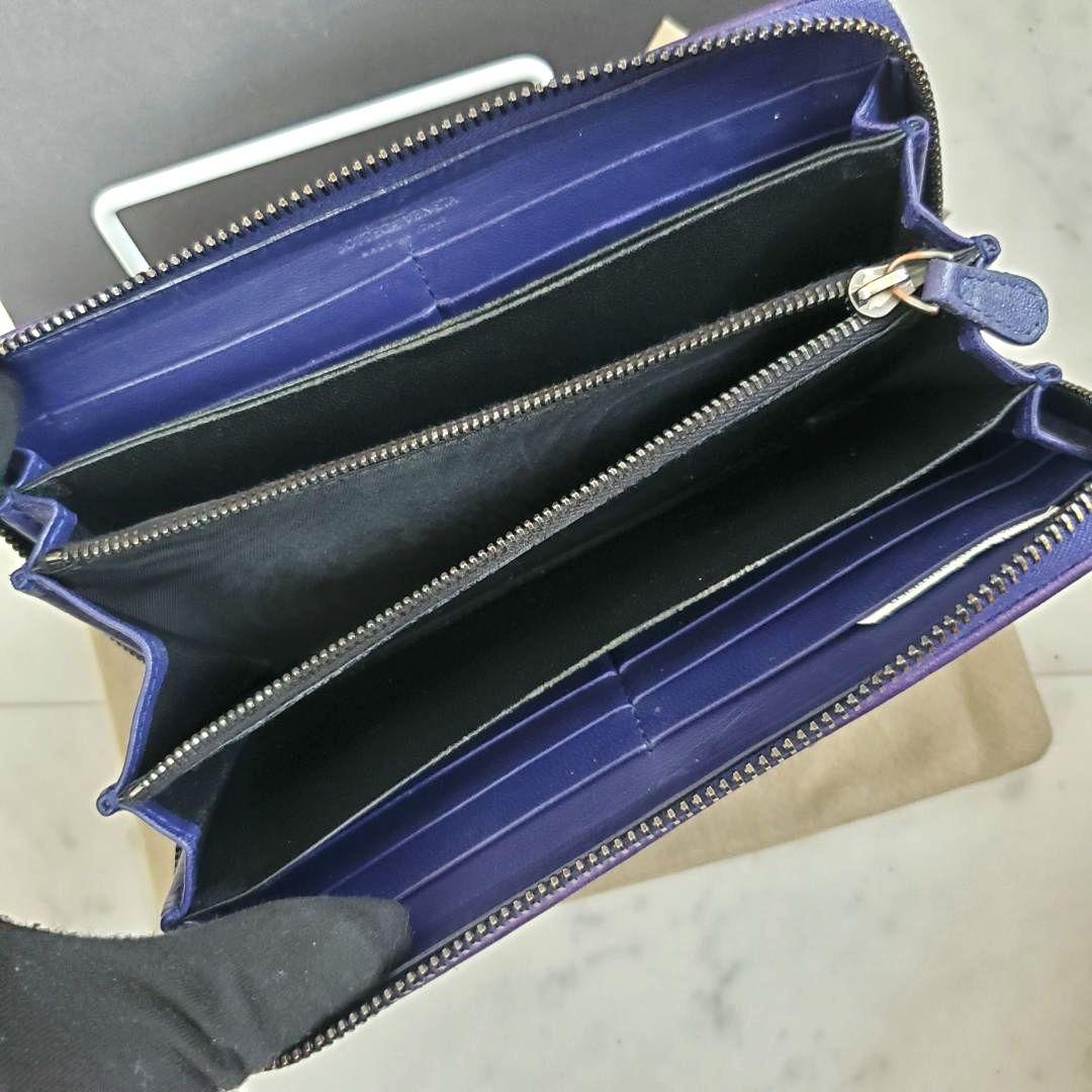 ボッテガヴェネタ 長財布 ラウンドファスナー 希少 イントレチャート 箱 袋付き