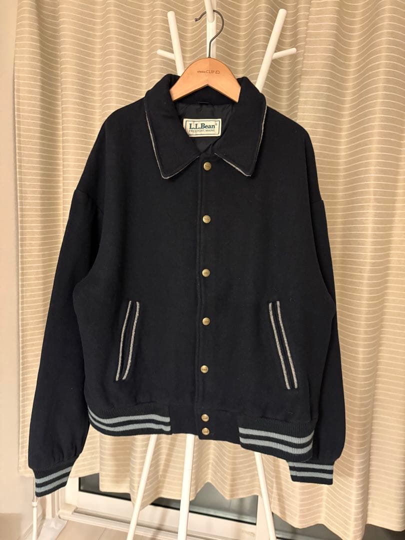 L.L.Bean ネイビー スタジャン