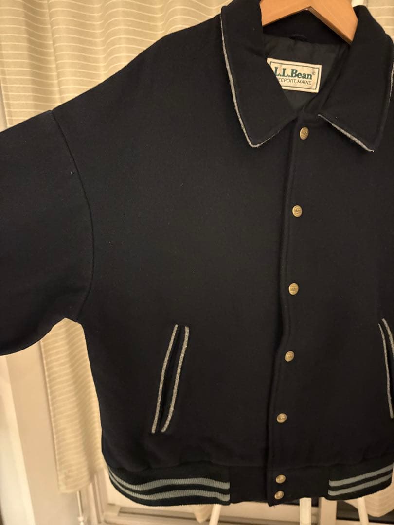 L.L.Bean ネイビー スタジャン
