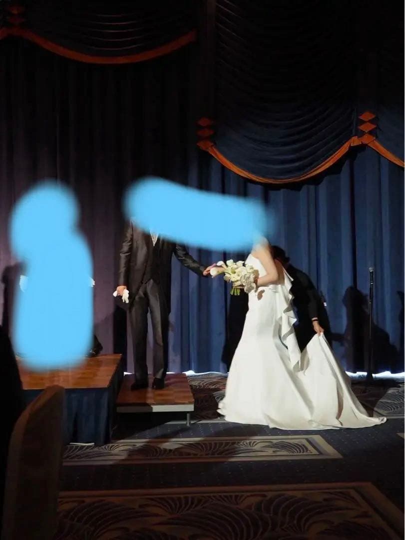 桂由美　ウェディングドレス　取り外し可能リボン付き　値段交渉受付