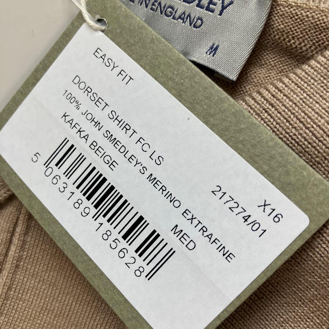 未使用　JOHN SMEDLEY 30G 長袖ニットポロシャツ