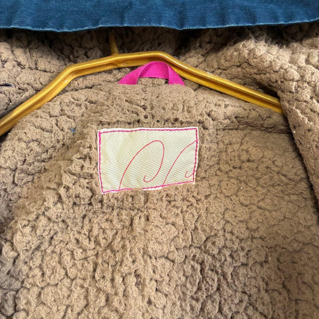 PAL'LAS PALACE インディゴ染め 裏ボア デニム コート ジャケット