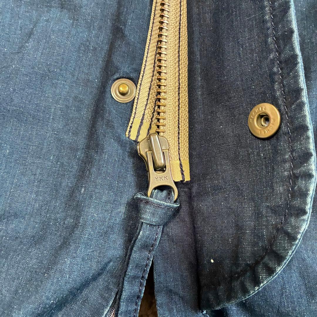 PAL'LAS PALACE インディゴ染め 裏ボア デニム コート ジャケット