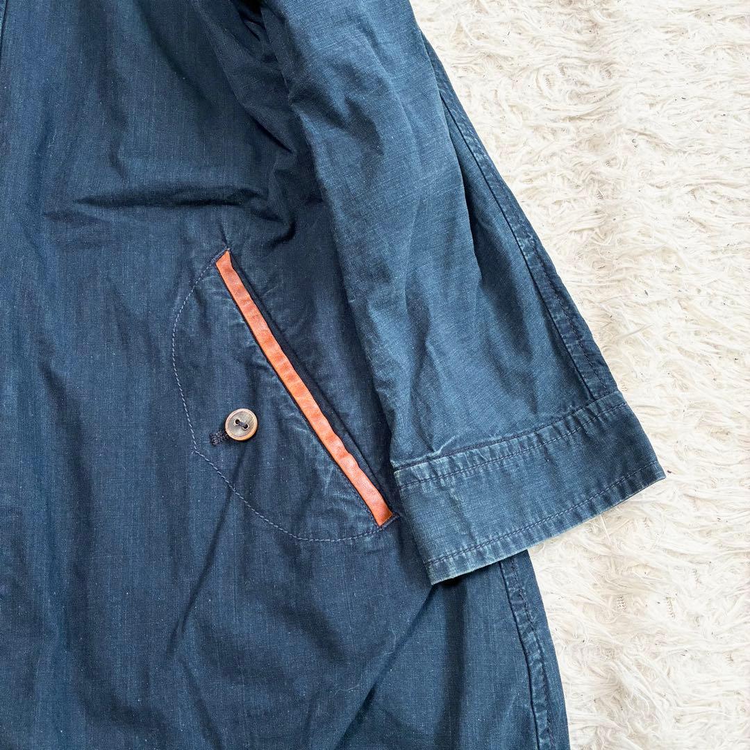 PAL'LAS PALACE インディゴ染め 裏ボア デニム コート ジャケット