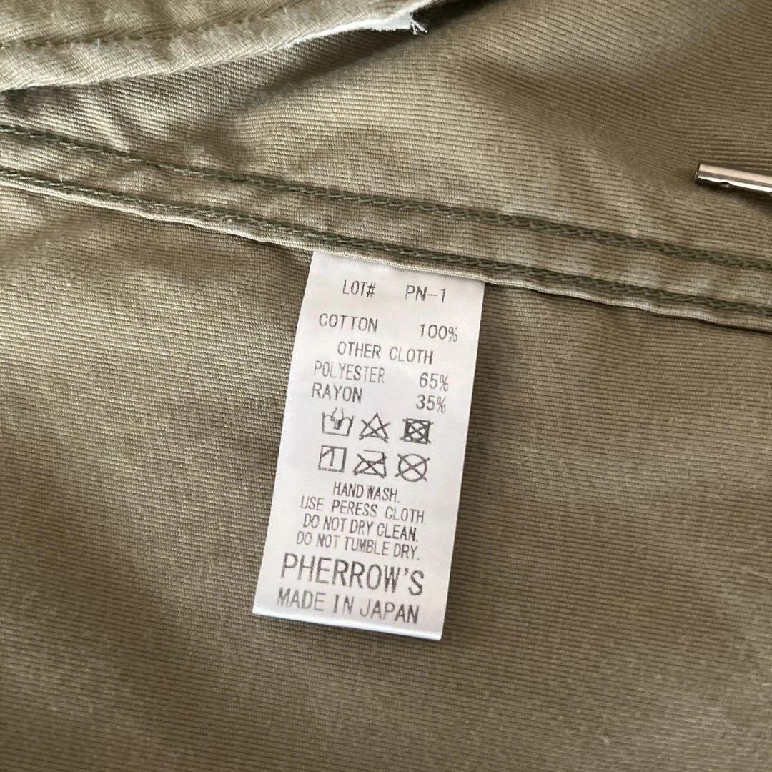 Pherrow's N-1 デッキジャケット　ビンテージカーキ　38
