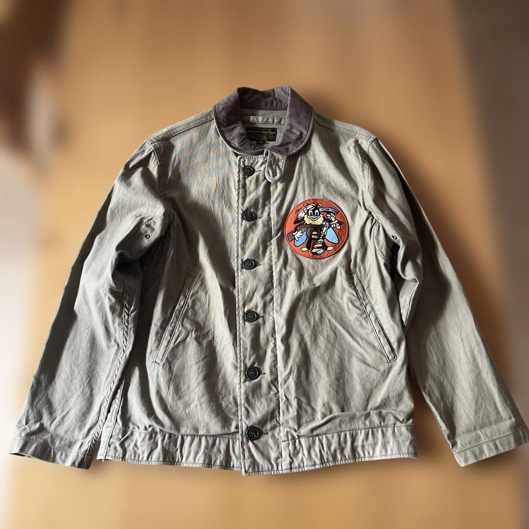 Pherrow's N-1 デッキジャケット　ビンテージカーキ　38