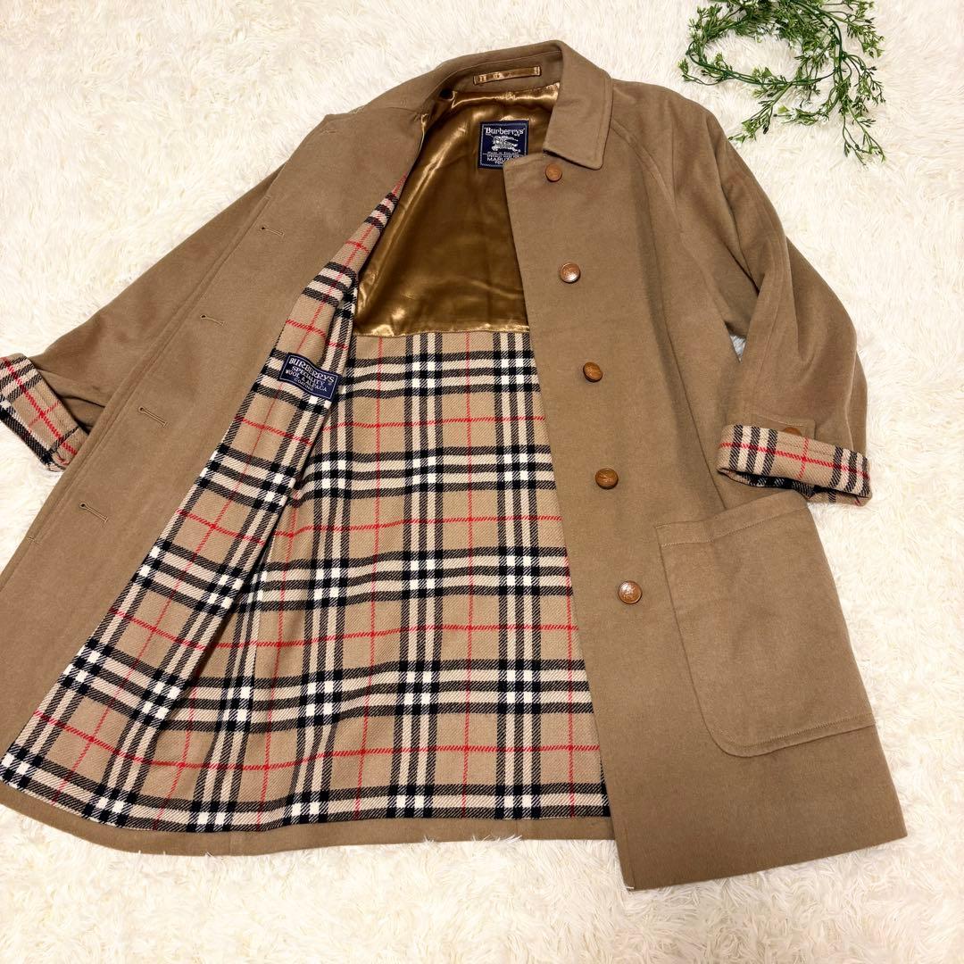 【美品✨】Burberrys 裏地ノバチェック ウールコート 英国製 丸善別注