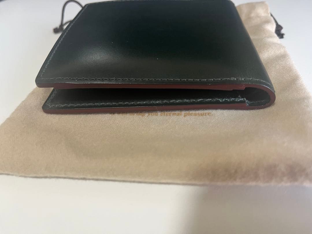 GANZO 二つ折り財布 エイボン　ブリティッシュグリーン