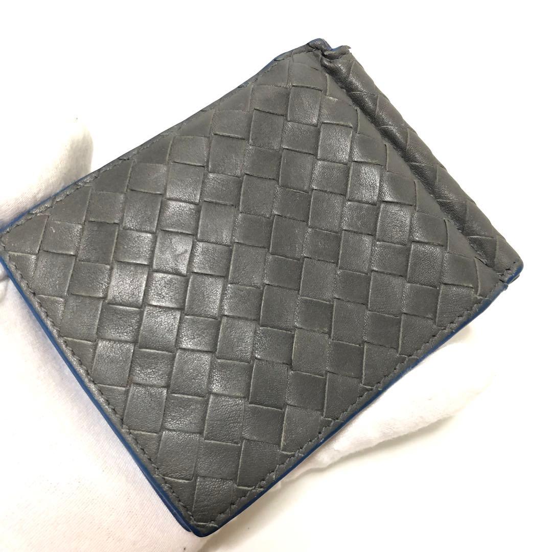 【美品】BOTTEGAVENETA ボッテガ　イントレチャート　マネークリップ