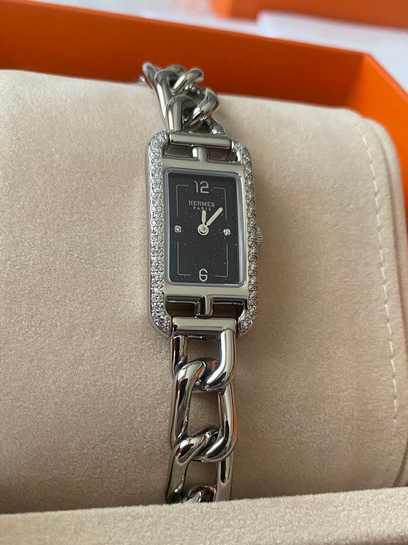 【専用】エルメス腕時計ナンタケットPM 29 mm ダイヤモンド　ステンレス新品