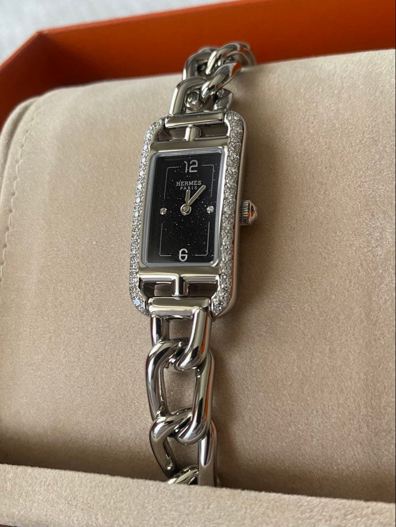【専用】エルメス腕時計ナンタケットPM 29 mm ダイヤモンド　ステンレス新品