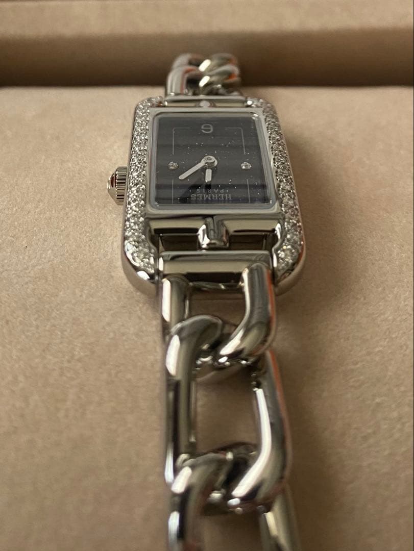 【専用】エルメス腕時計ナンタケットPM 29 mm ダイヤモンド　ステンレス新品