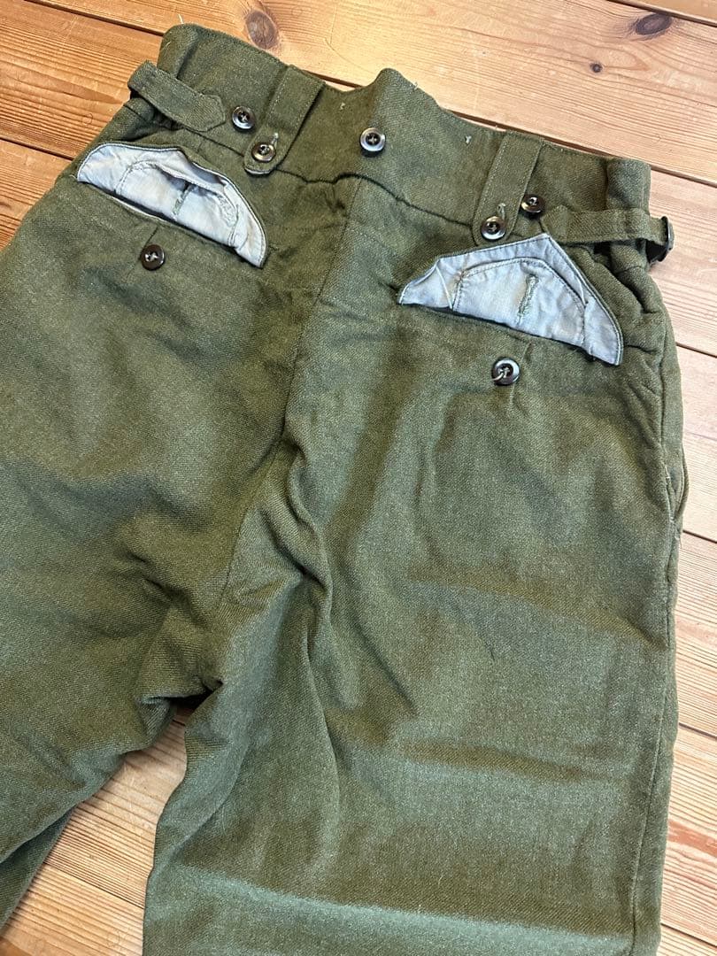 【W40cm】50年代 オーストラリア軍 ウール グルカパンツ ミリタリーパンツ
