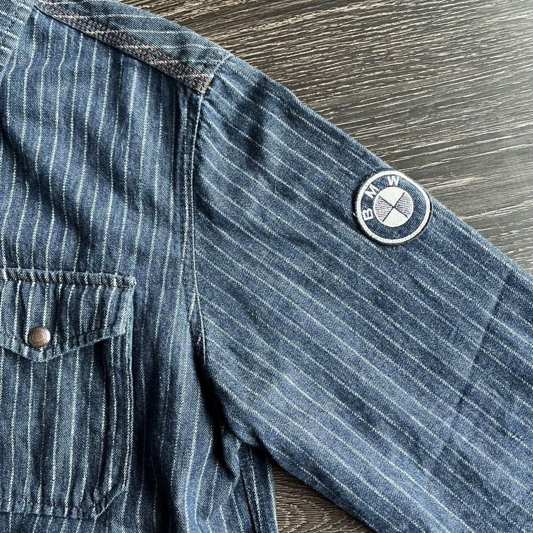  Motorrad 純正 デニムシャツ 厚手 海外サイズＭ（日本Ｌ相当）