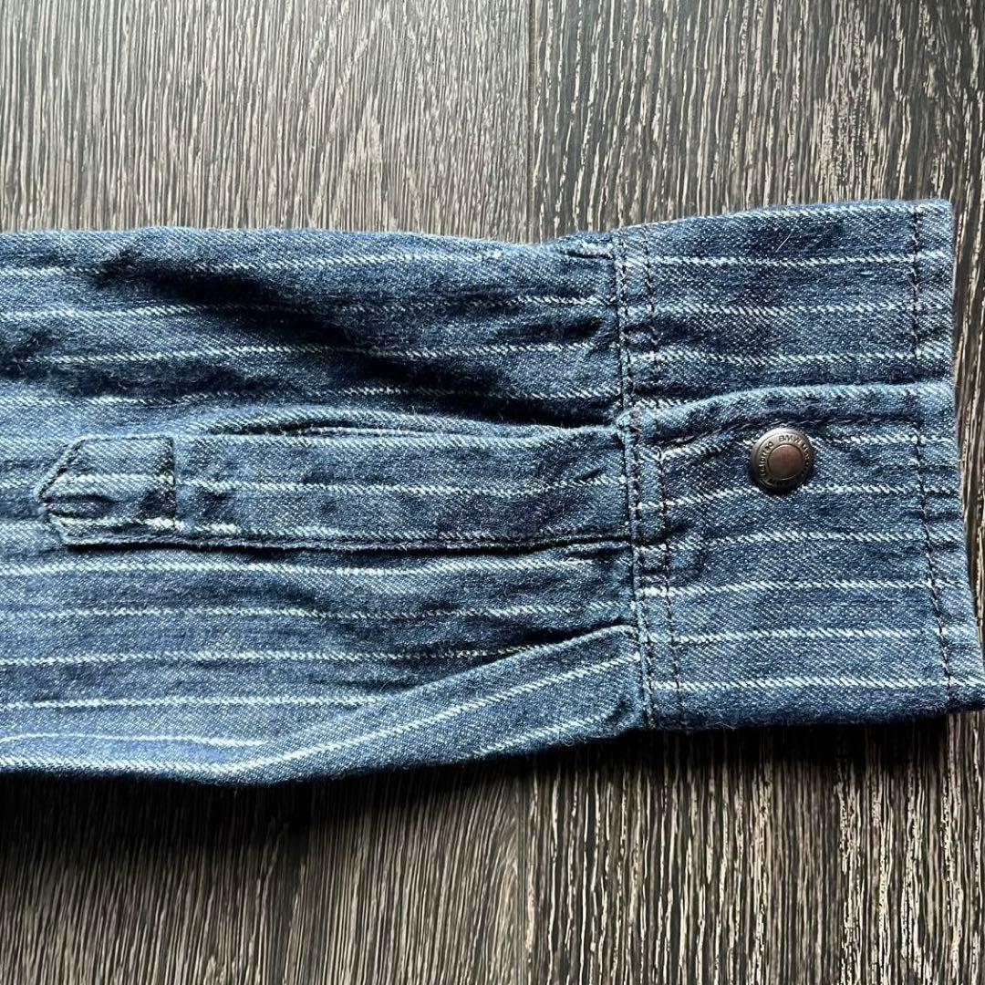  Motorrad 純正 デニムシャツ 厚手 海外サイズＭ（日本Ｌ相当）