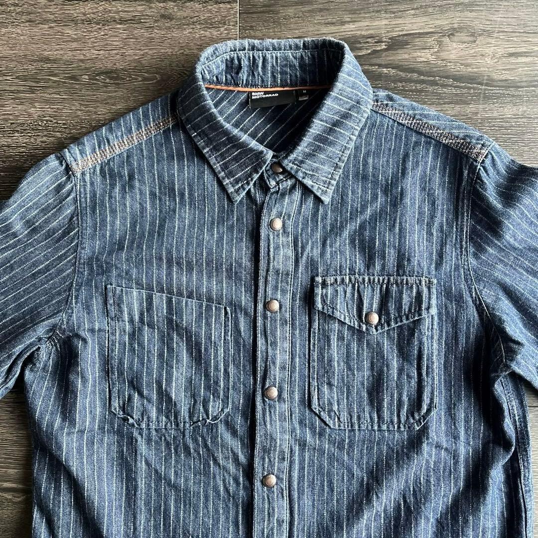  Motorrad 純正 デニムシャツ 厚手 海外サイズＭ（日本Ｌ相当）