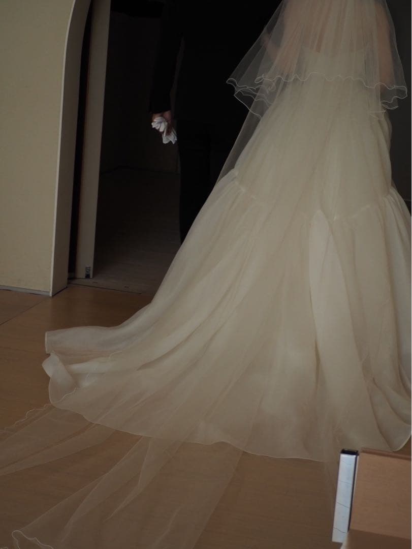 【美品】ハツコエンドウ ウェディングベール 3.5メートル