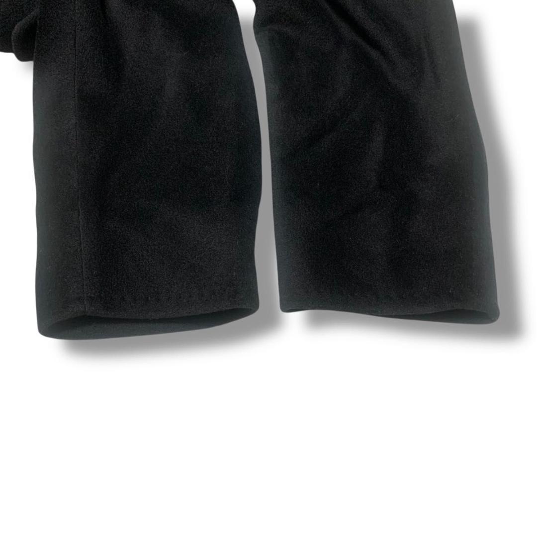 美品 Lサイズ マックスマーラ ロングコート カシミヤ 白タグ 女優襟 黒☆