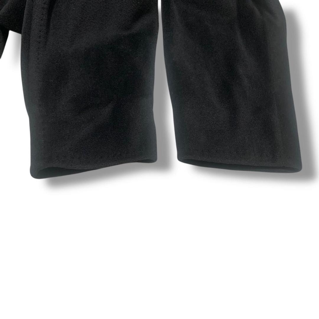 美品 Lサイズ マックスマーラ ロングコート カシミヤ 白タグ 女優襟 黒☆