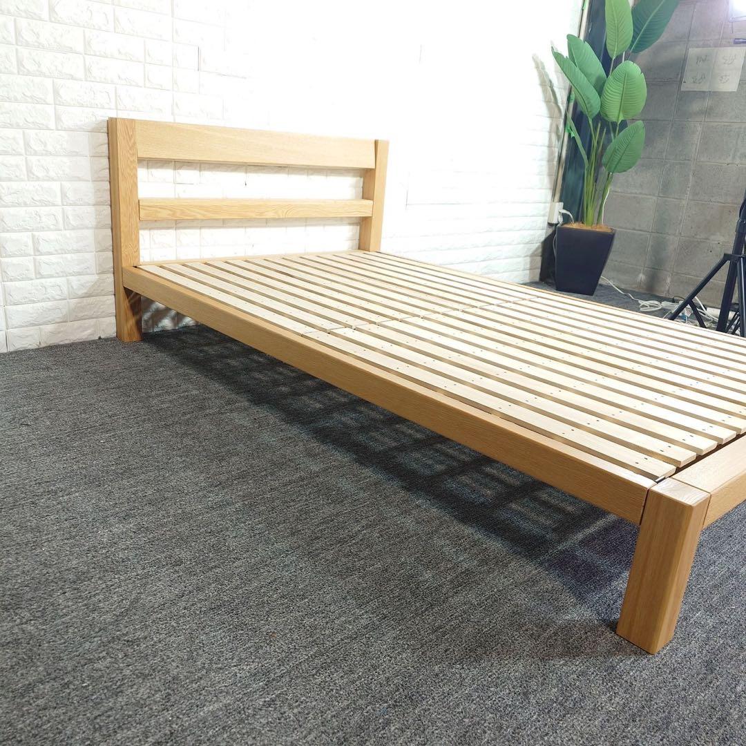 無印良品 ベッドフレーム セミダブルサイズ 引き出し付き すのこタイプ F005