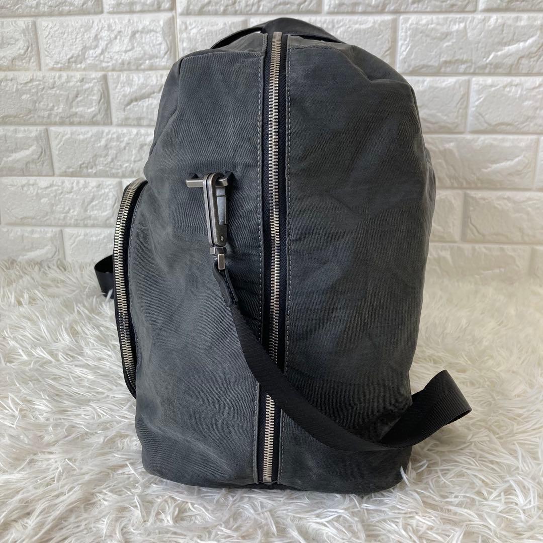 DIESEL✨2way キャンバス&レザー　ボストンバッグ　旅行カバン　大容量