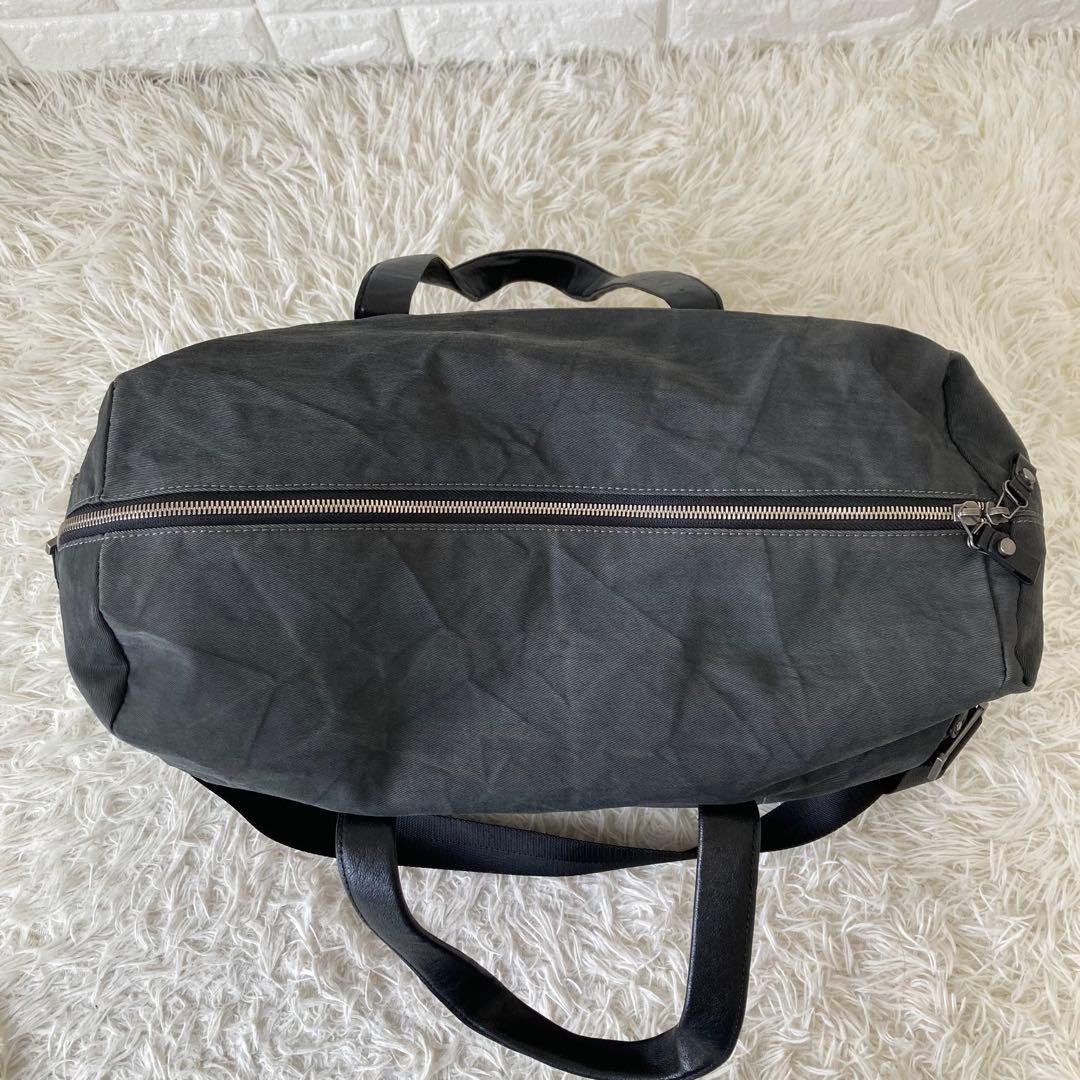 DIESEL✨2way キャンバス&レザー　ボストンバッグ　旅行カバン　大容量