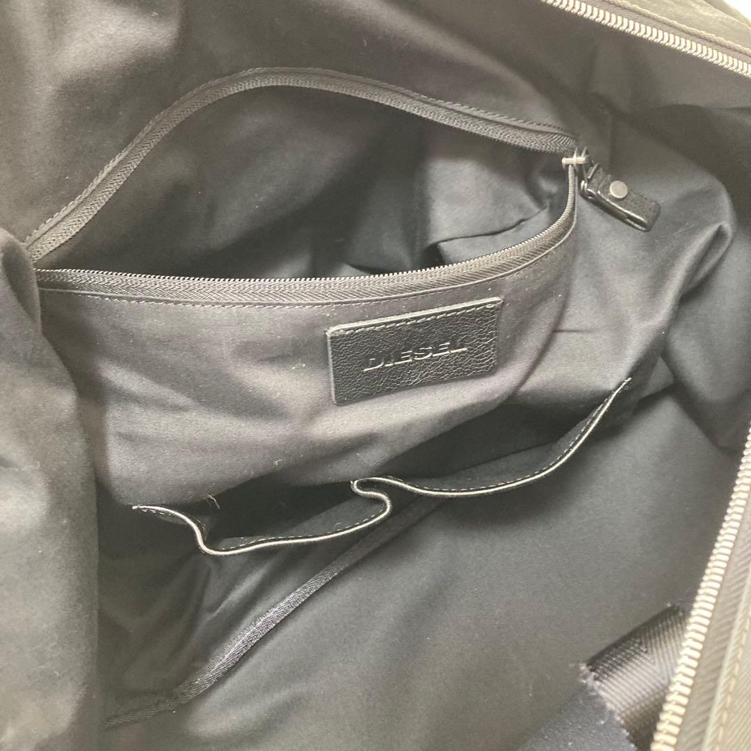 DIESEL✨2way キャンバス&レザー　ボストンバッグ　旅行カバン　大容量